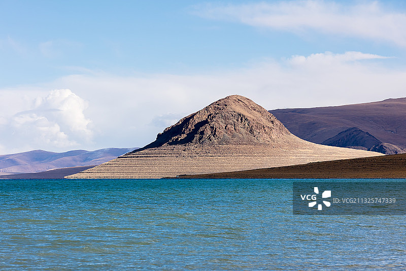 西藏阿里地区措勤县扎日南木错的风景图片素材
