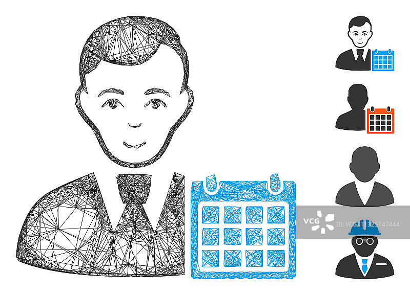 阴影用户日历网格图片素材