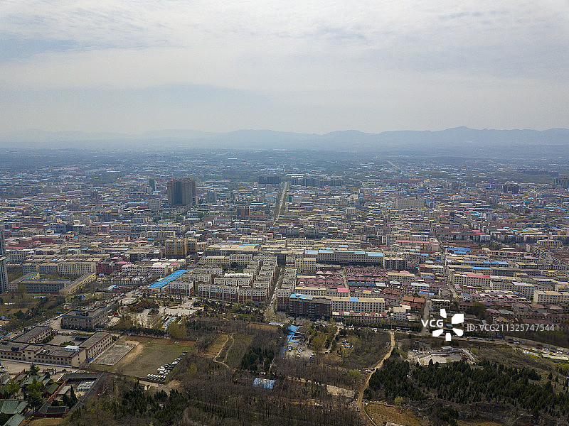 河南郑州新密市城市户外风光航拍图片素材