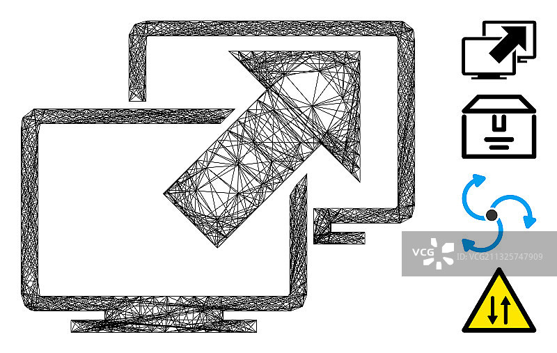 网状数据传输图片素材