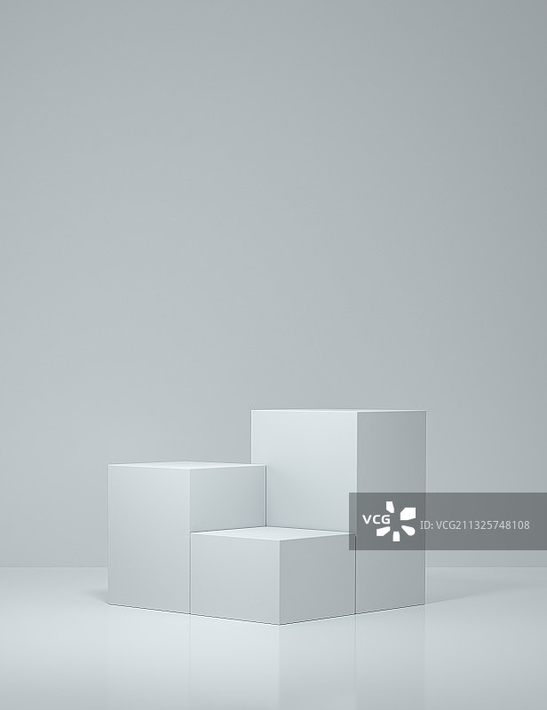 白色三维产品展台背景图片素材