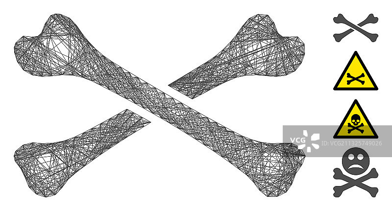 骨骼网格图片素材