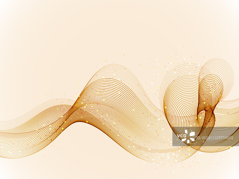 金色抽象波浪图片素材