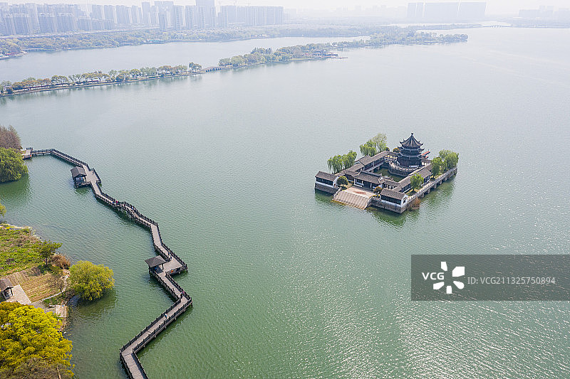 苏州石湖景区自然风光图片素材
