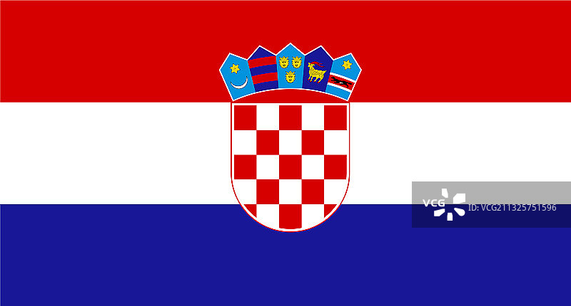 克罗地亚国旗特写图片素材