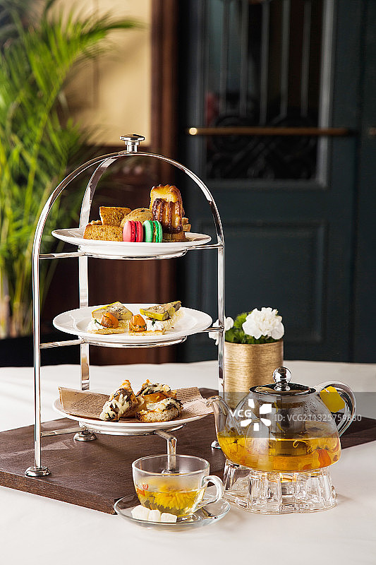 英式下午茶拼盘图片素材