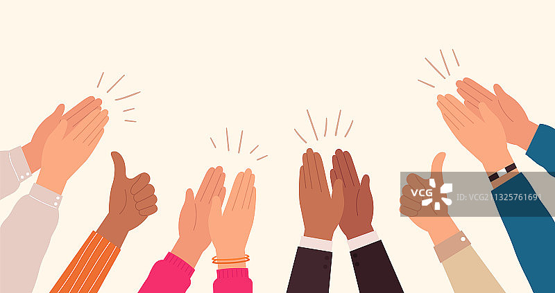 人群鼓掌图片素材
