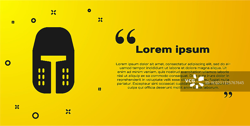 用于头部保护的黑色中世纪铁头盔图片素材