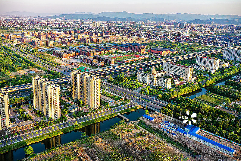 宁波慈溪城市风光图片素材