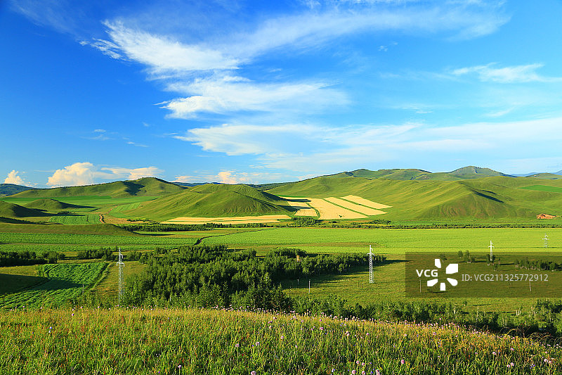 呼伦贝尔山地原风景图片素材