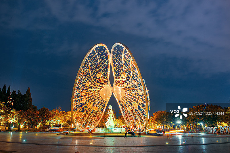 蚌埠珍珠女神雕塑图片素材