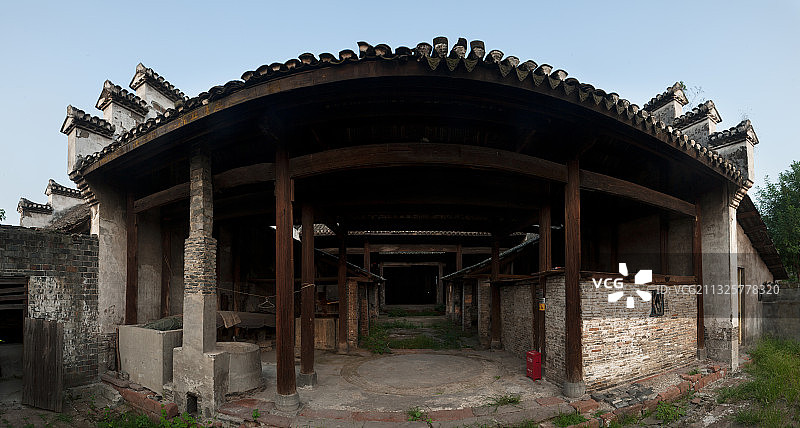 湖南省湘西土家族苗族自治州泸溪县浦市镇民居图片素材