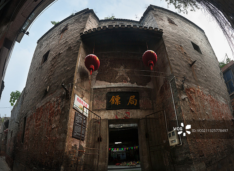 湖南省湘西土家族苗族自治州泸溪县浦市镇民居图片素材