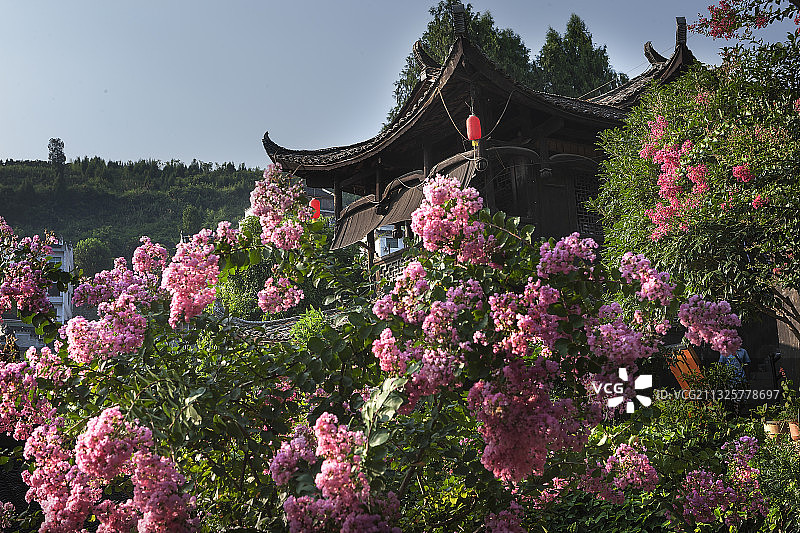 湖南省湘西土家族苗族自治州永顺县芙蓉镇图片素材