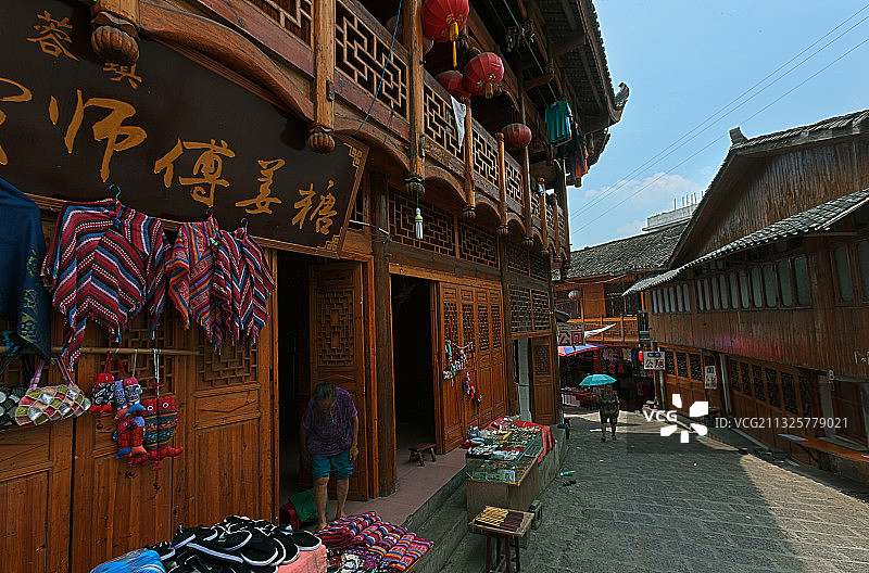 湖南省湘西土家族苗族自治州永顺县芙蓉镇图片素材