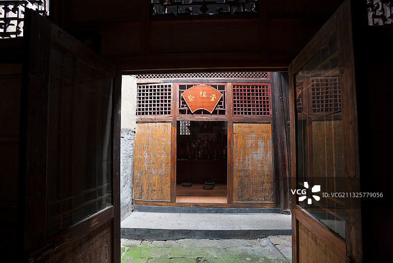 湖南省湘西土家族苗族自治州泸溪县浦市镇民居图片素材