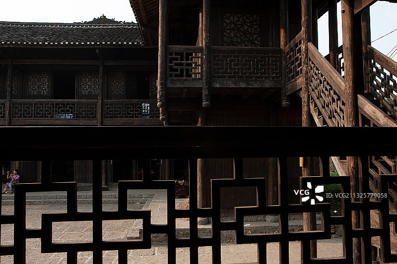 湖南省湘西土家族苗族自治州龙山县捞车河镇风光图片素材