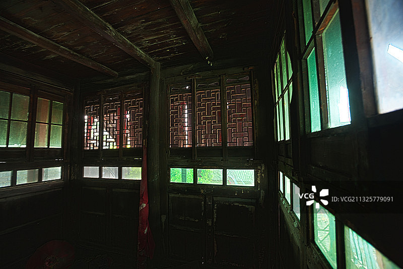 湖南省湘西土家族苗族自治州泸溪县浦市镇民居图片素材