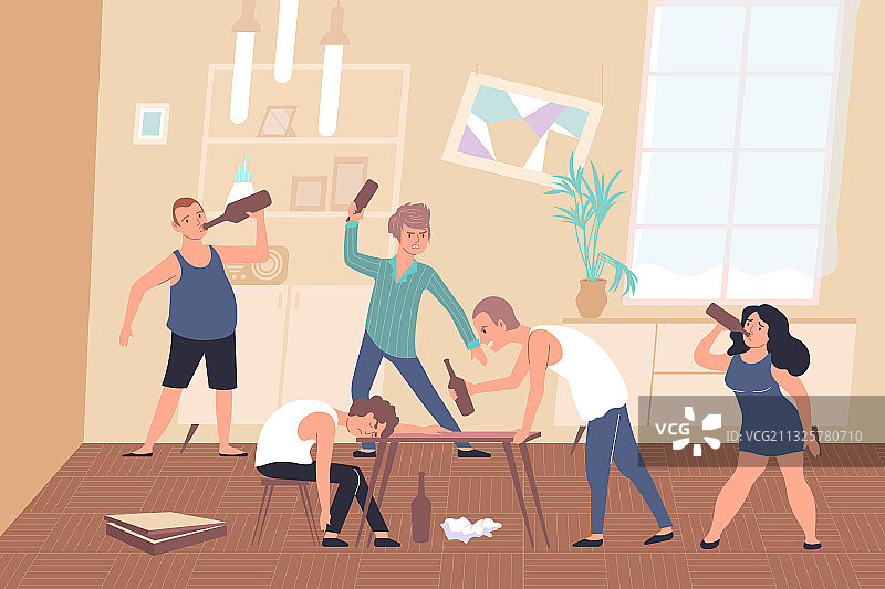 酗酒成瘾构成图片素材