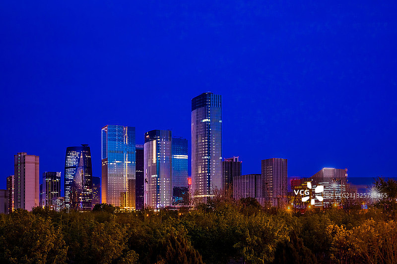 北京新地标建筑夜景图片素材