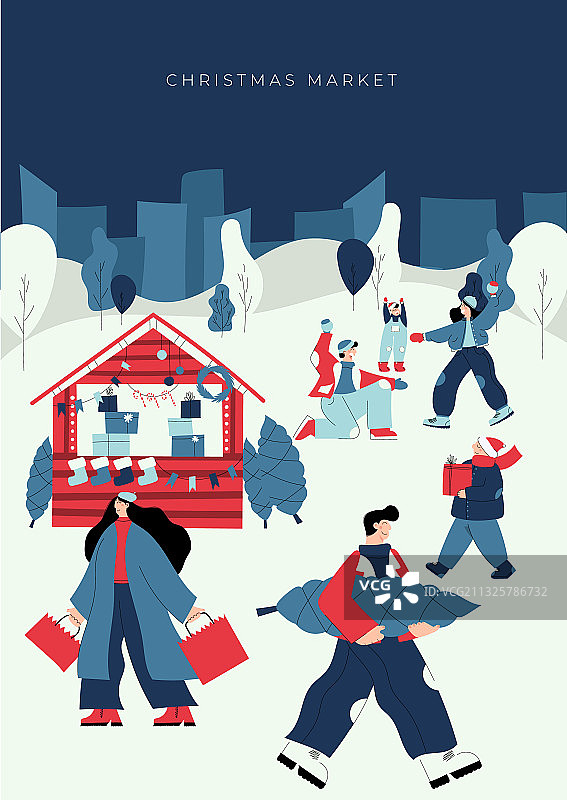 圣诞集市图片素材