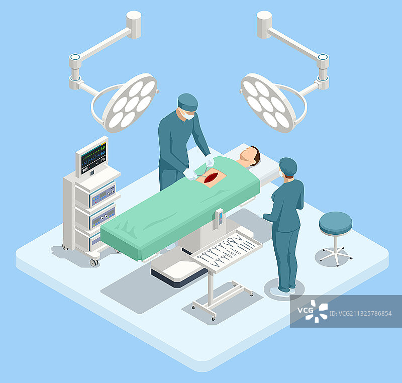 现代2.5D医疗设备图片素材