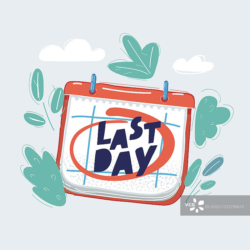 日历上的最后一天标记图片素材