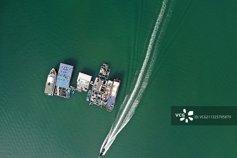 广东省惠州市大亚湾区澳头东升渔村小桂湾航拍图片素材