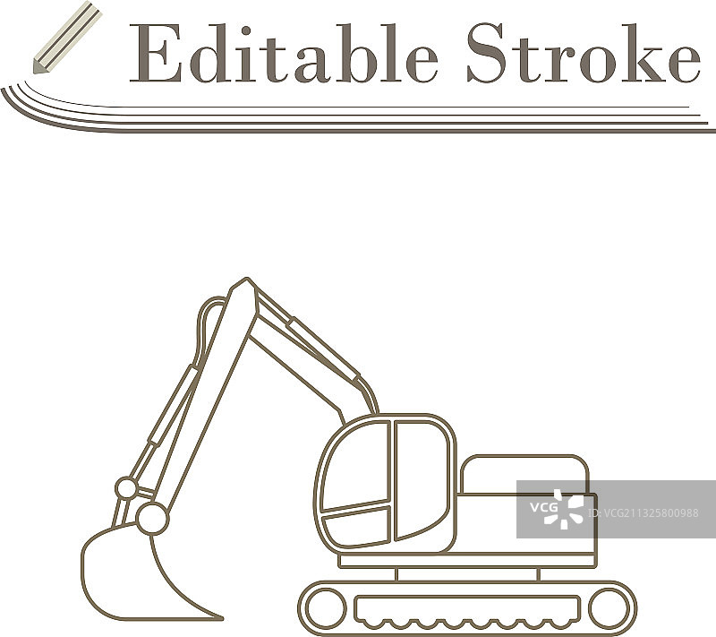 推土机施工图标图片素材