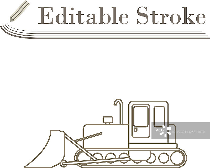 推土机施工图标图片素材