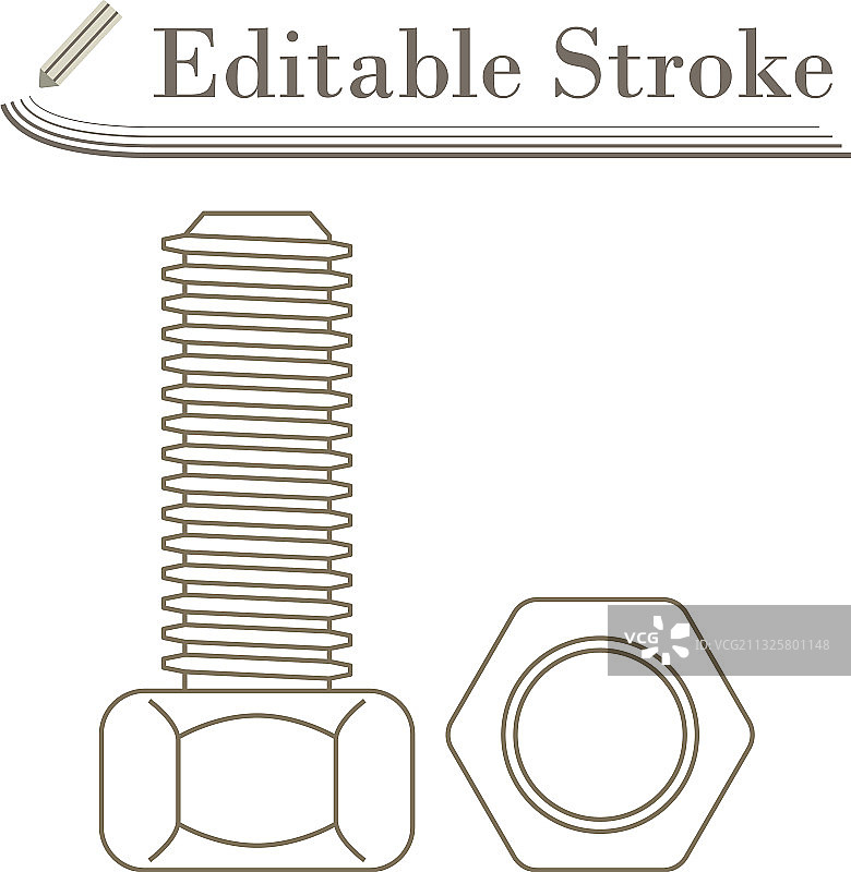 螺栓和螺母图标图片素材