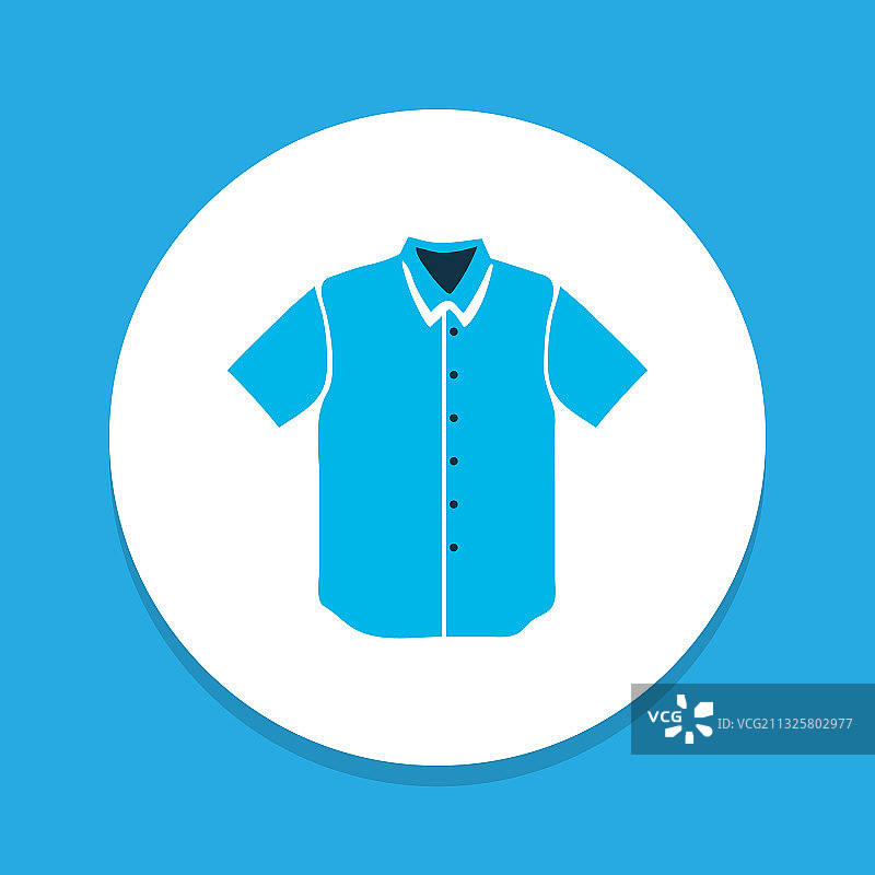 彩色短袖衬衫图标图片素材