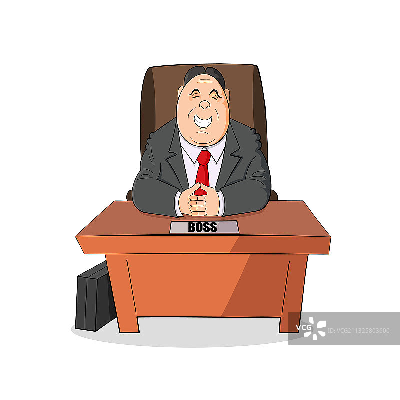 办公桌前的总裁，桌子上的大老板，主管图片素材