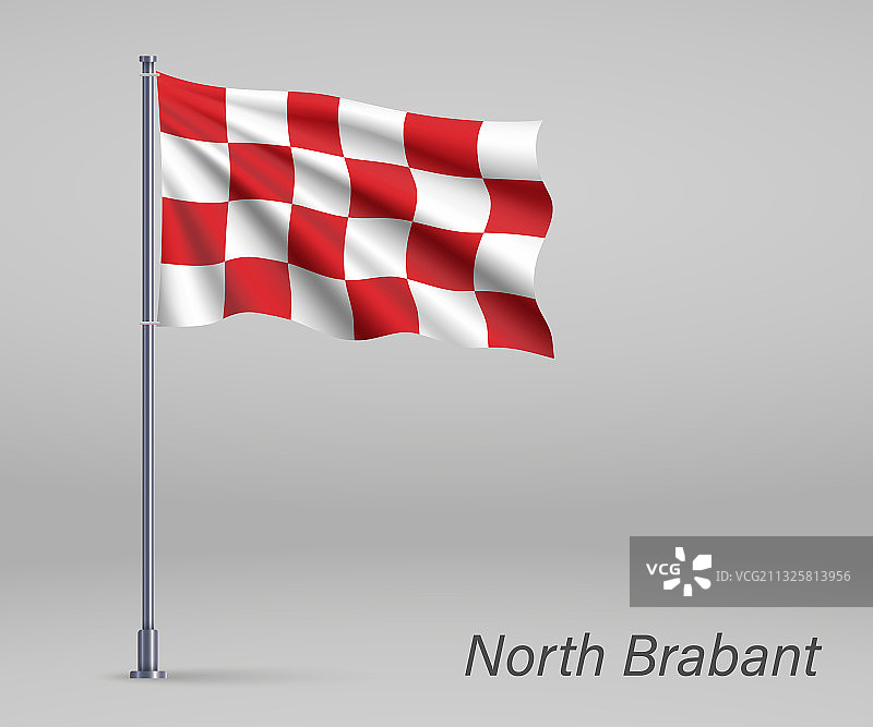 挥舞的旗帜，北布拉班特省图片素材