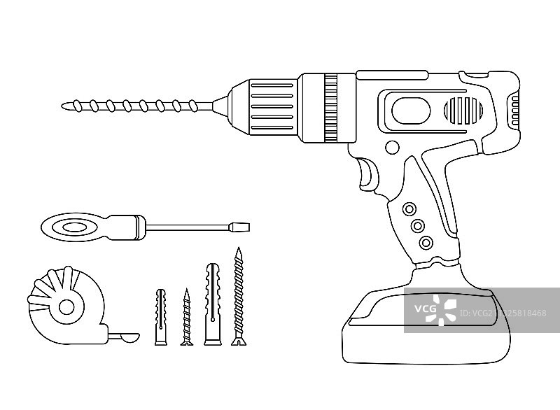 建筑工具钻机素材图片素材