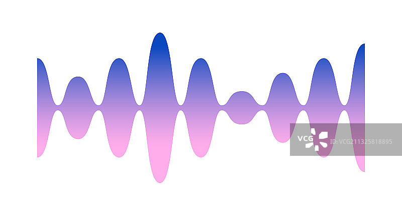 彩色渐变声波音轨图片素材