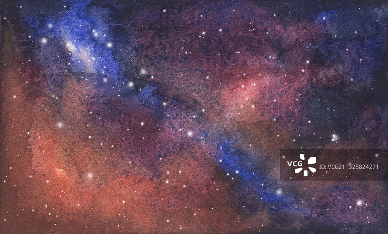 抽象水彩星空背景图片素材