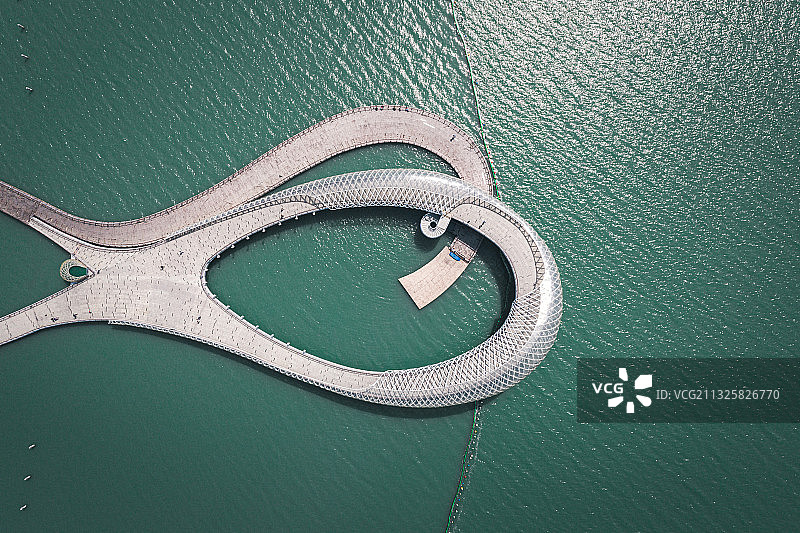 苏州湾黄金湖岸旅游区航拍图片素材