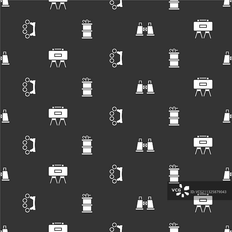 望远镜军用地雷和指节铜套素材图片素材