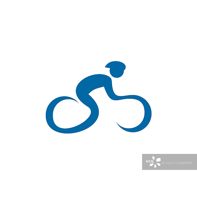 自行车图标logo设计模板图片素材