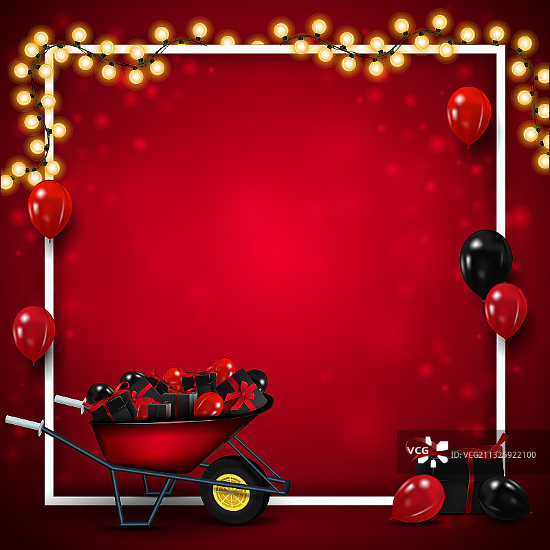 白色黑色星期五红色模板图片素材