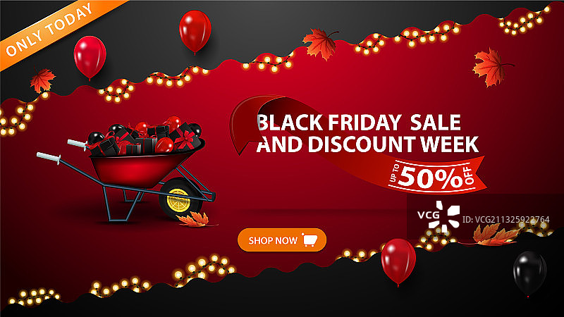 黑色星期五促销折扣周红色折扣图片素材