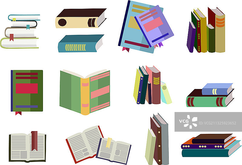 扁平风格的文学书籍图片素材