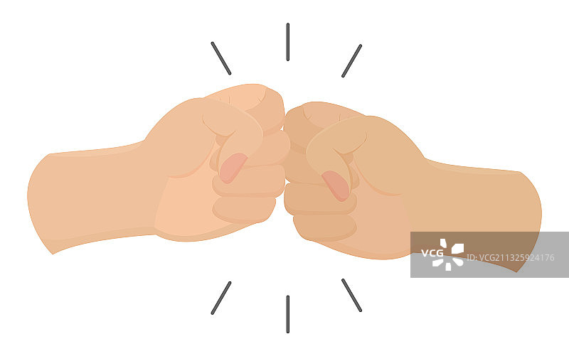 兄弟碰拳卡通图标图片素材