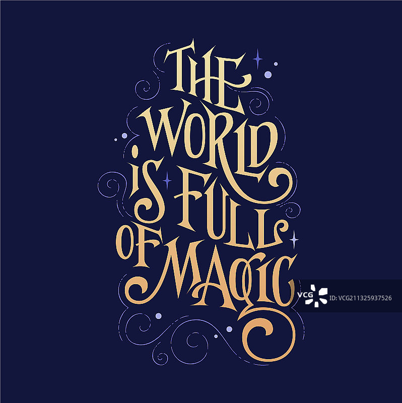 梦幻文字短语：世界充满了图片素材