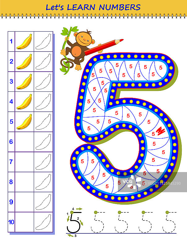 儿童教育数字学习游戏图片素材
