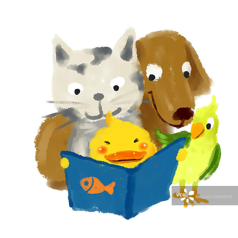 小黄鸭历险记绘本-讲故事图片素材