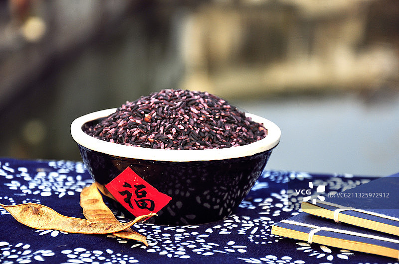 黑米，紫米图片素材