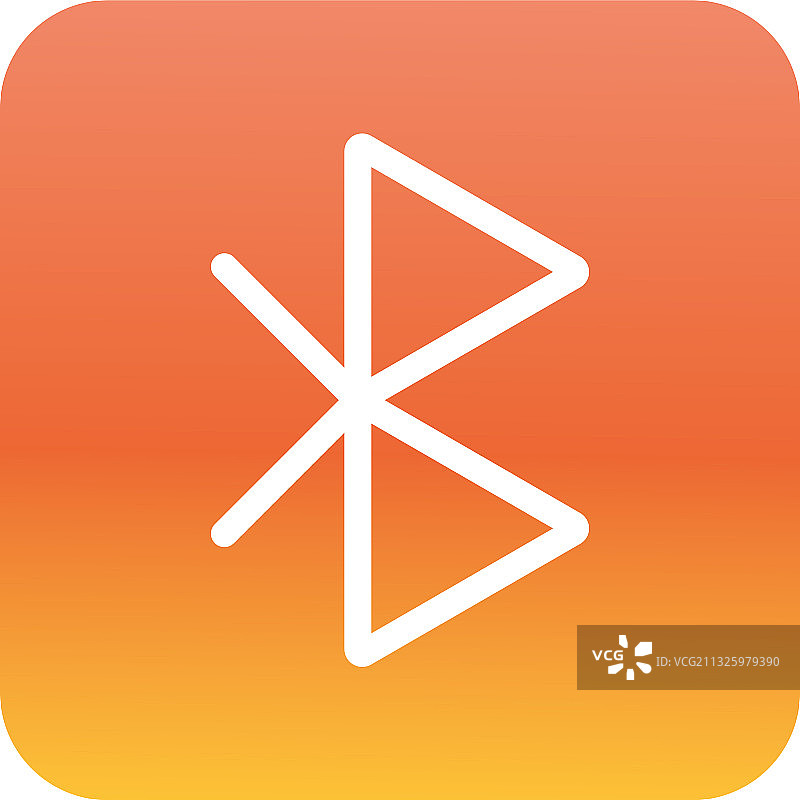 渐变风格蓝牙接口图标图片素材