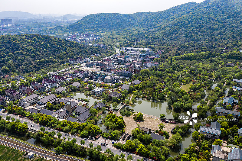 杭州临平区塘栖镇超山风景名胜区图片素材
